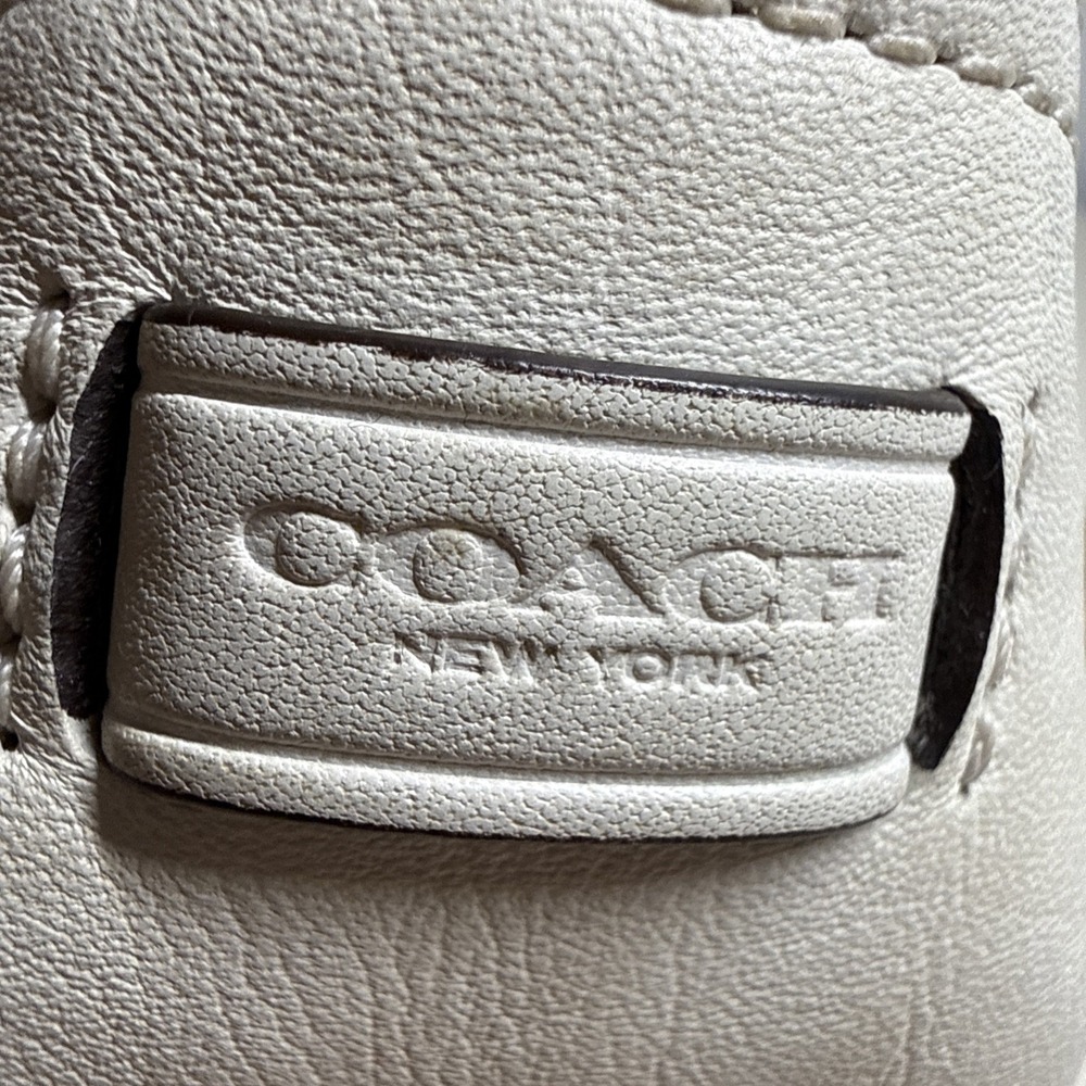 COACH HADLEY Small White Leather Buckle-Trim Field Bag Crossbody F29763 - Picture 10 of 16
